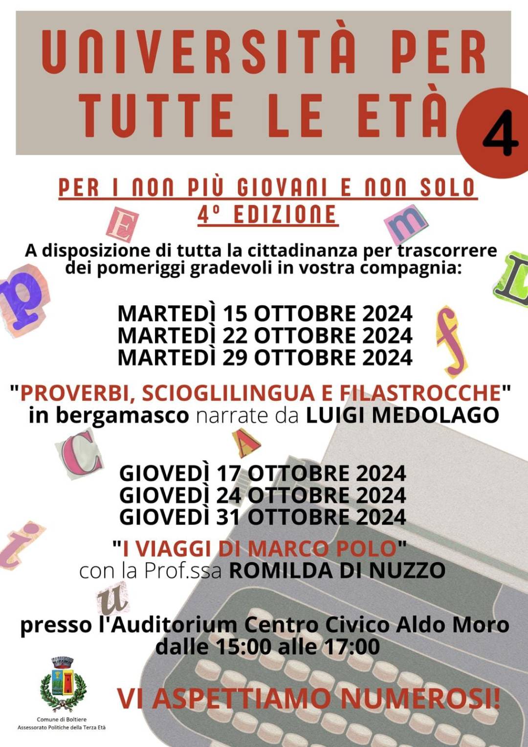 Università per tutte le età - Boltiere