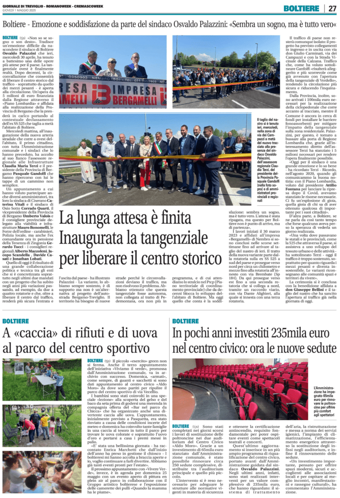 Giornale di Treviglio - 1 Maggio 2025
