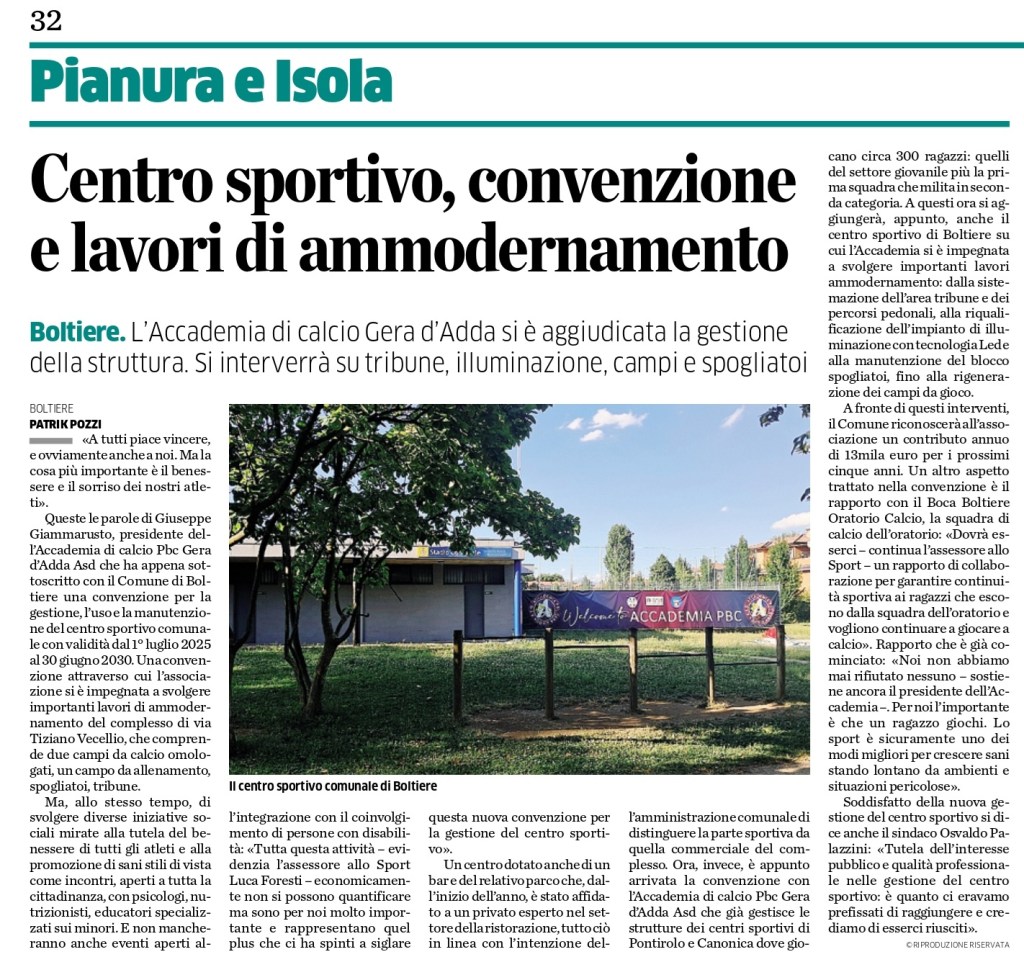 Eco di Bergamo del 25 luglio 2025