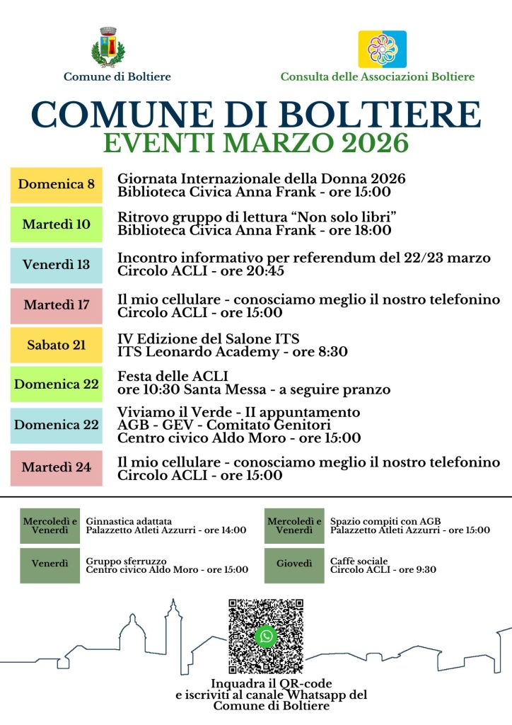 Marzo 2026 Boltiere