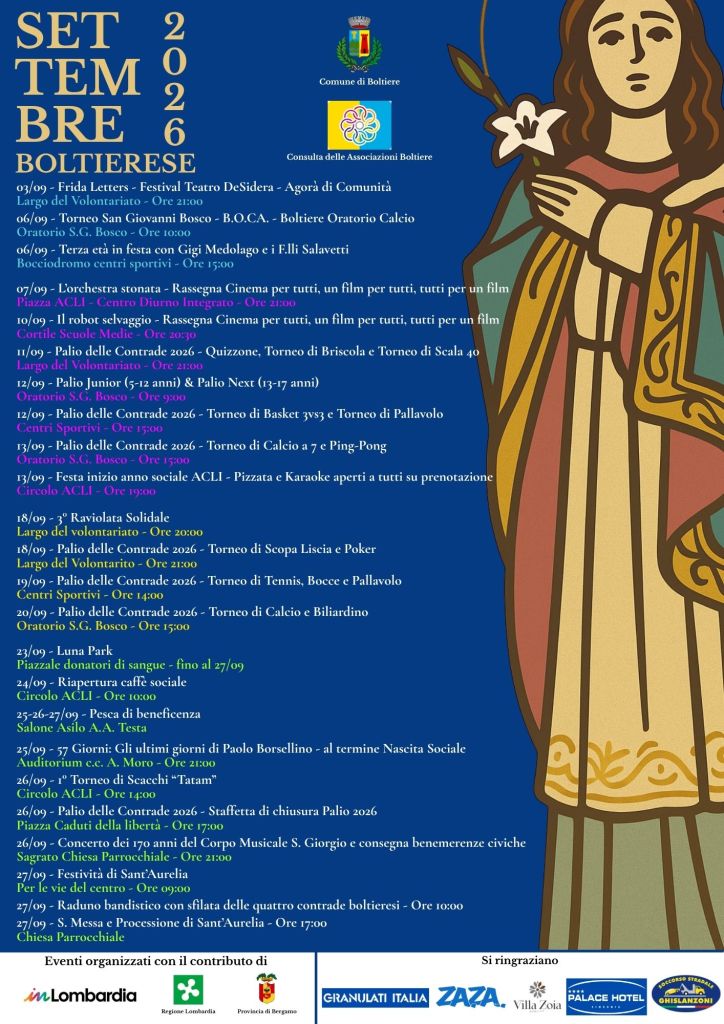 Settembre Boltiere 2026